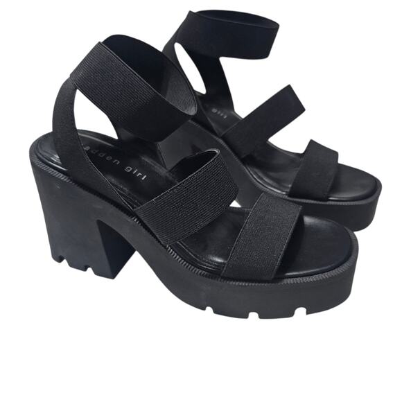 MADDEN GIRL Temple Lug Sole City Sandal Size 7.5 - Picture 1 of 9
